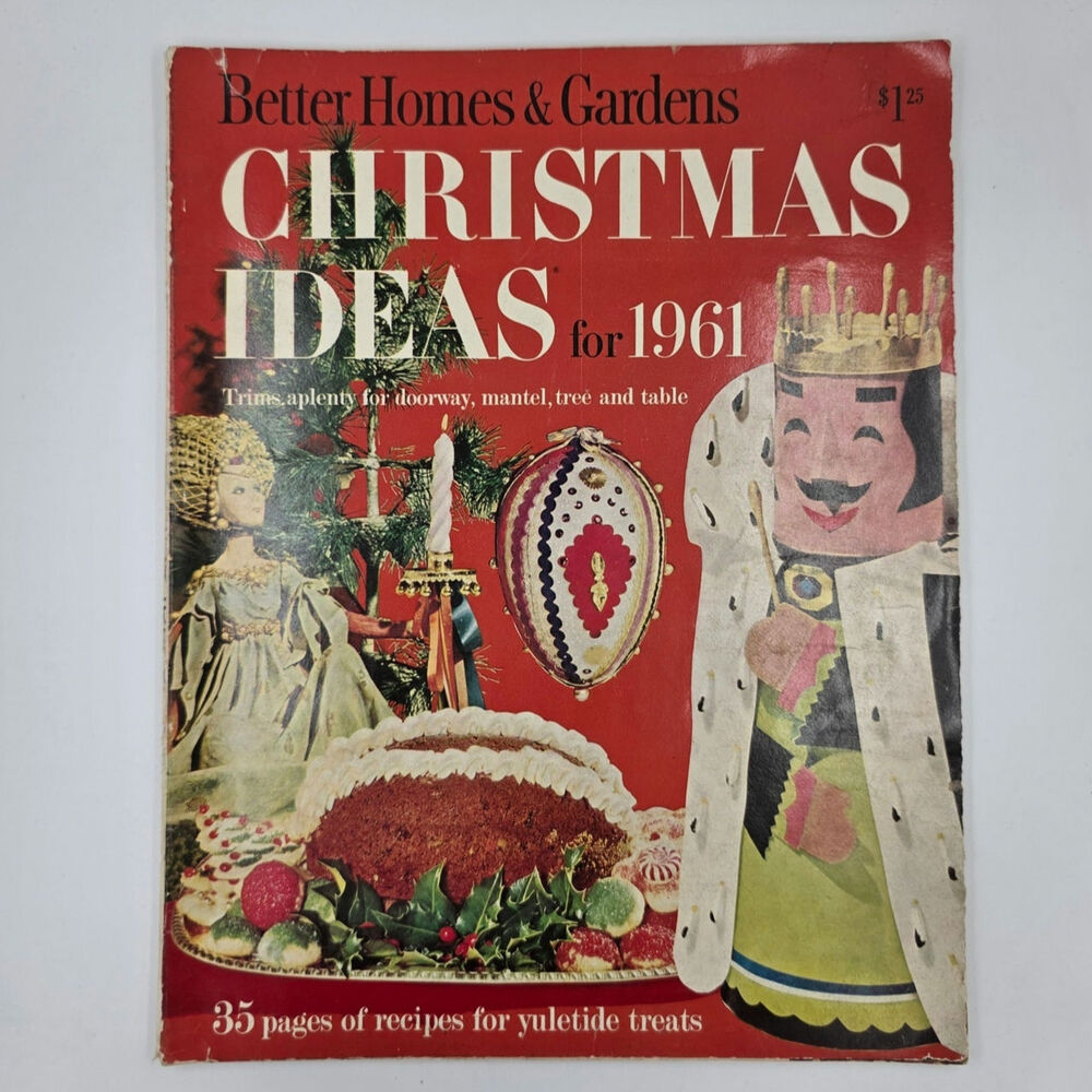 1961 Better Homes & Gardens Christmas Ideas Magazine DIY Projects Illustrated